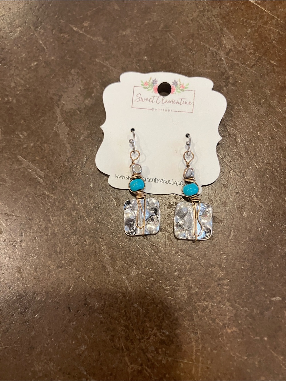 Silver & Turquoise Dangle Earrings